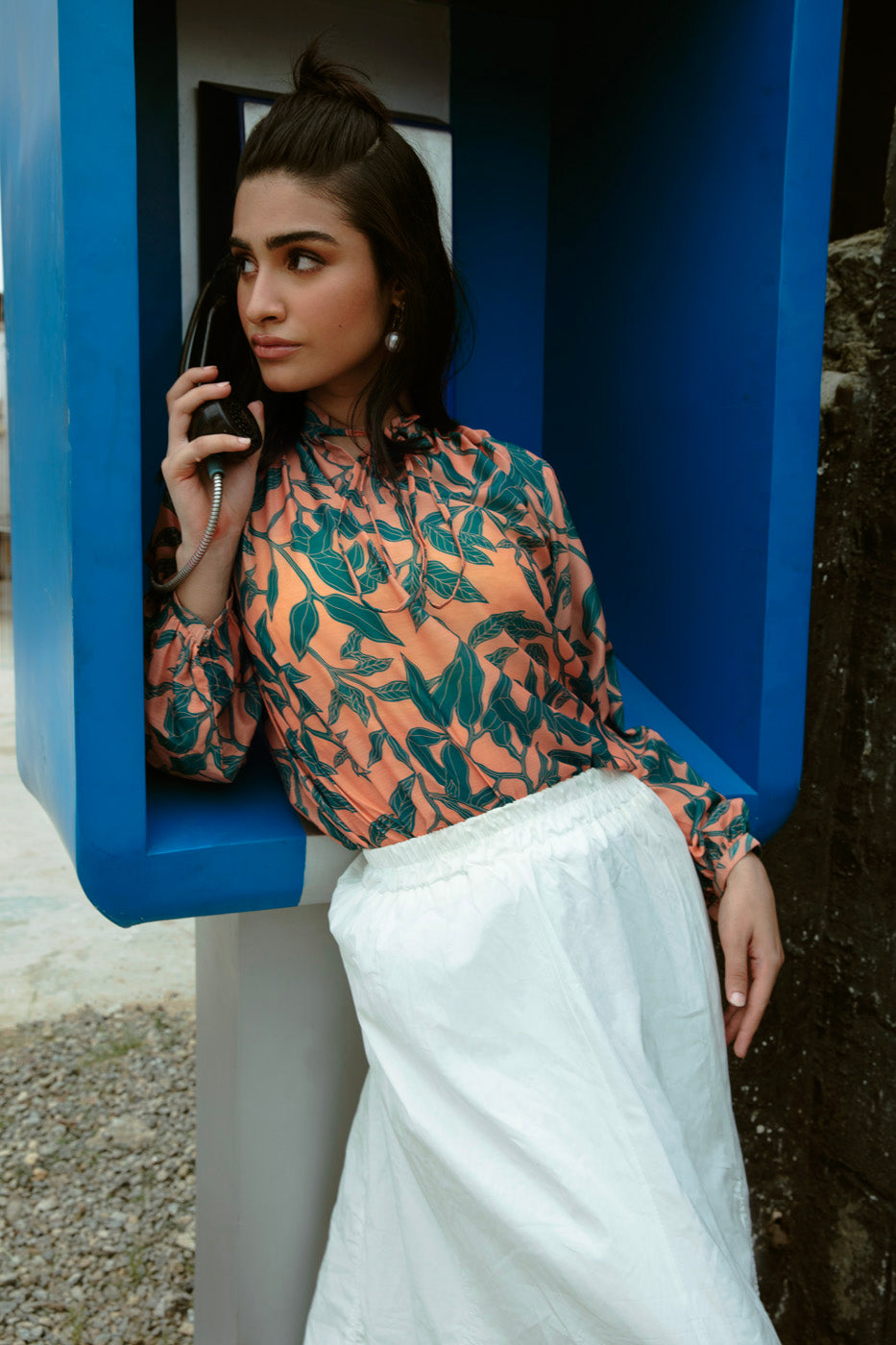 Printed Poly Lawn Shirt