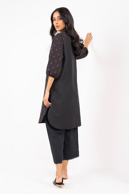 Dyed Embroidered Jacquard Shirt