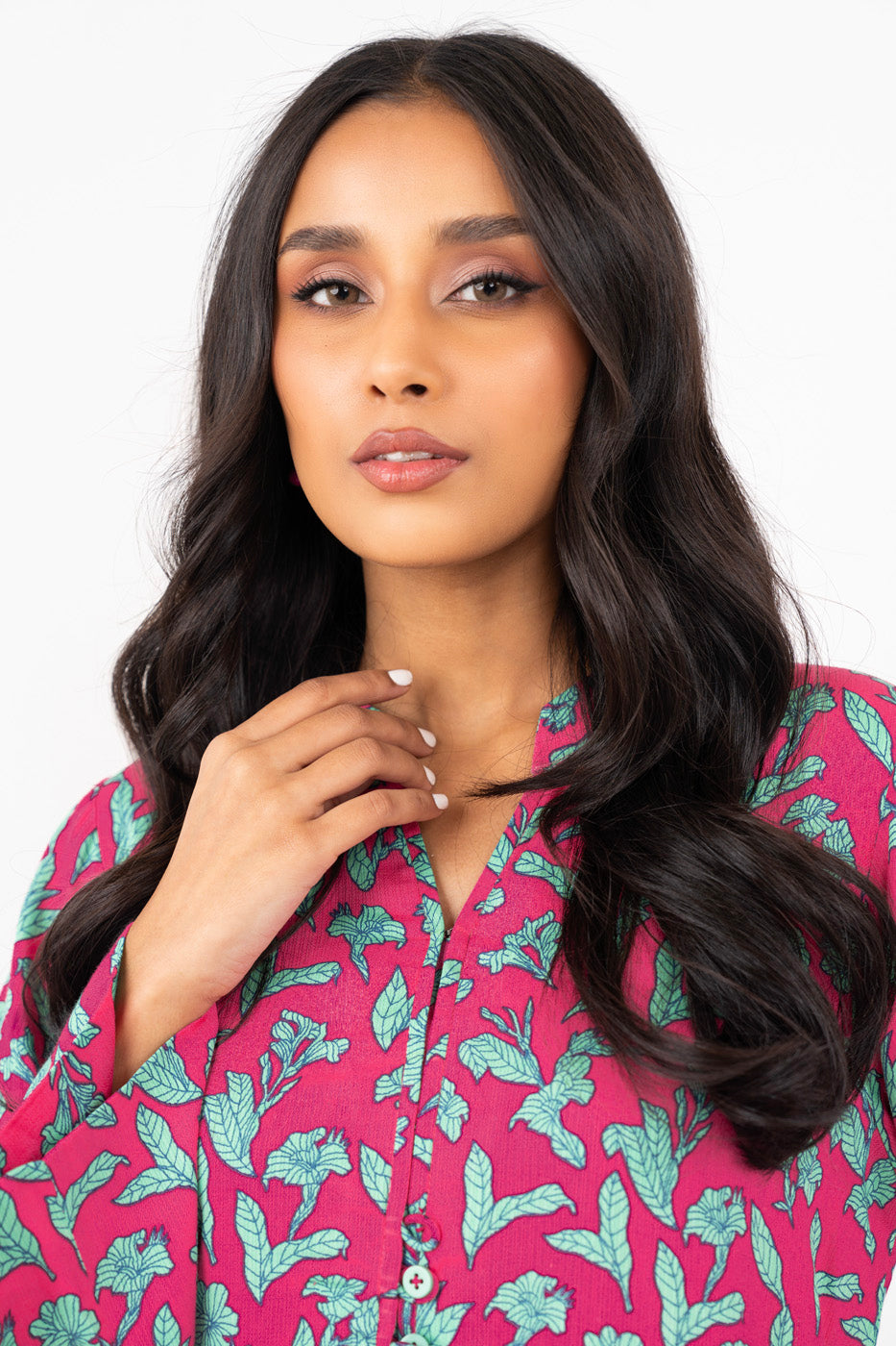 Printed Khaddar Shirt