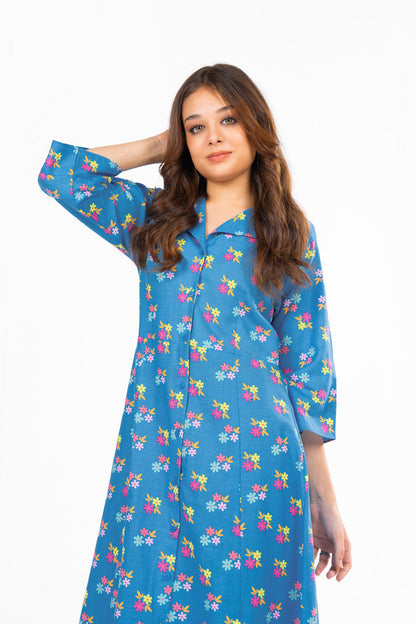 Printed Khaddar Shirt