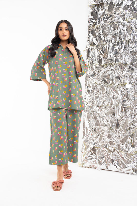 2 PC Printed Khaddar Outfit
