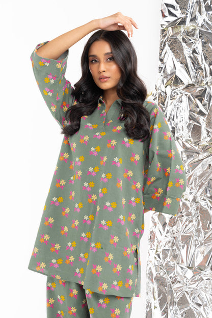 2 PC Printed Khaddar Outfit