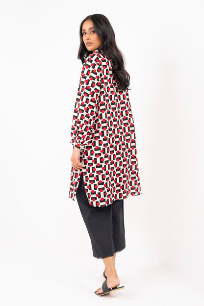 Printed Khaddar Shirt