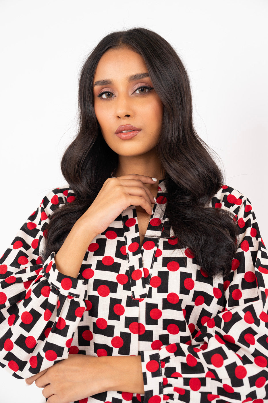 Printed Khaddar Shirt