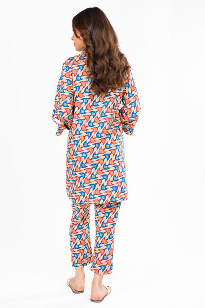 2 PC Printed Khaddar Outfit