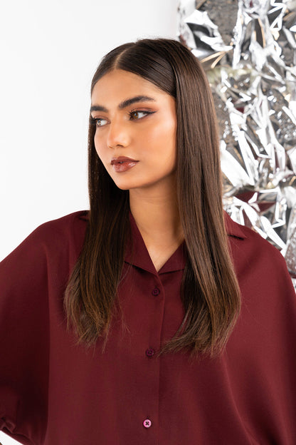 Dyed Crepe Shirt
