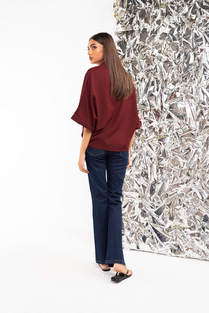 Dyed Crepe Shirt