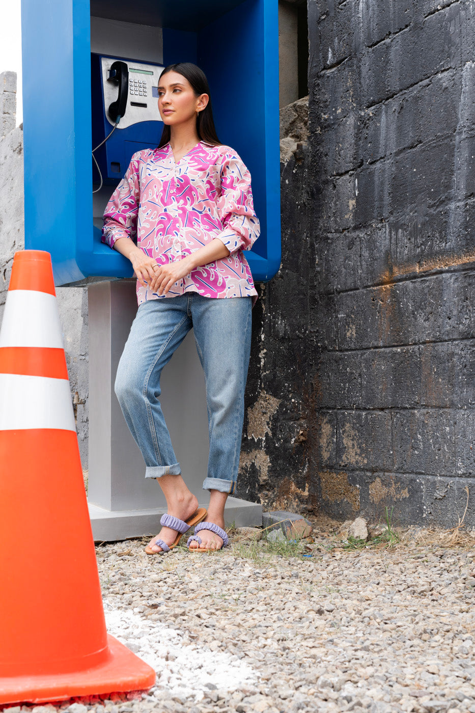 Printed Cambric Shirt