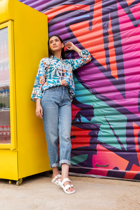 Printed Cambric Shirt