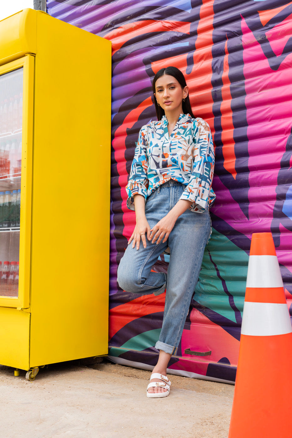 Printed Cambric Shirt