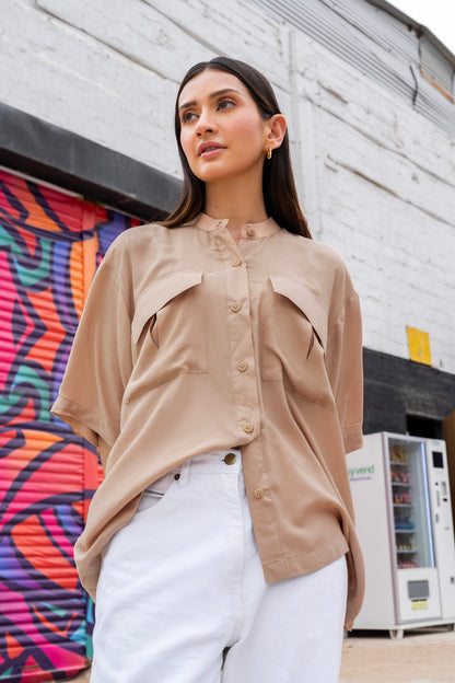 Dyed Viscose Shirt