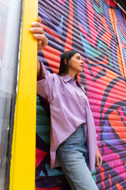 Dyed Polyester Shirt