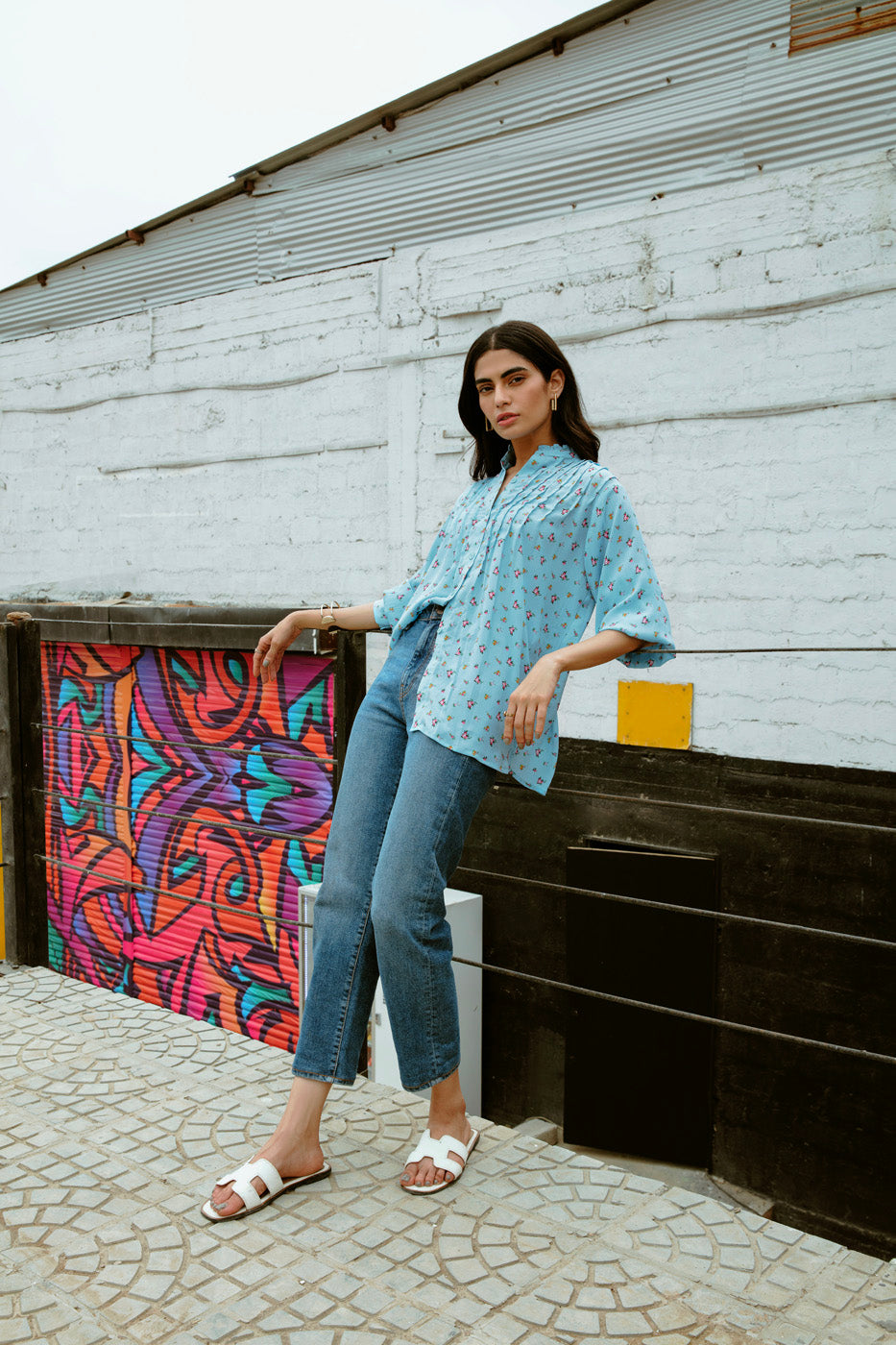 Printed Chiffon Shirt
