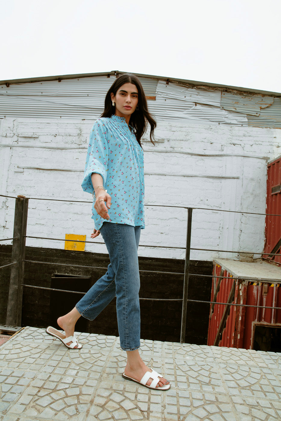 Printed Chiffon Shirt
