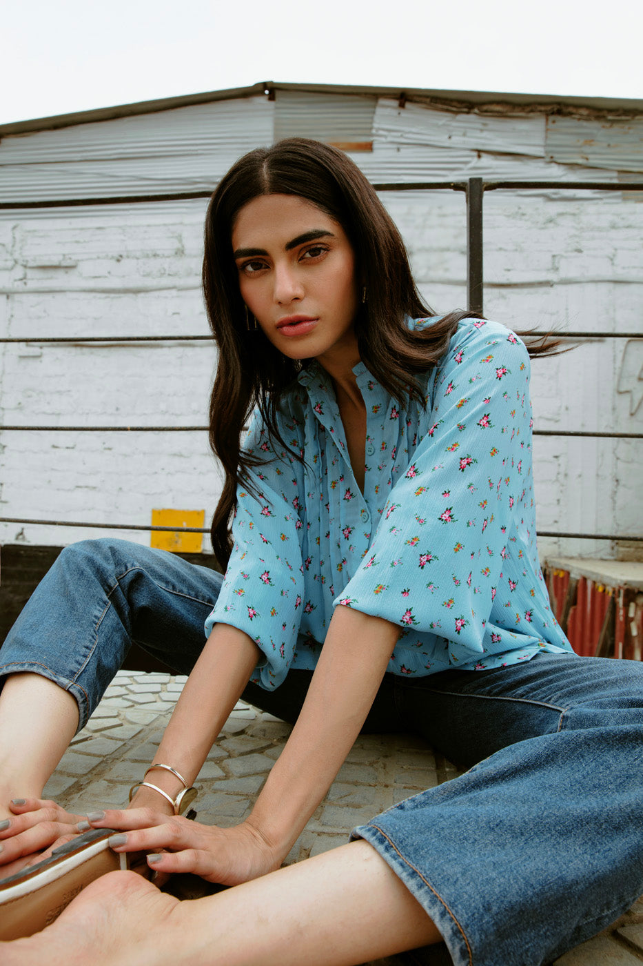 Printed Chiffon Shirt