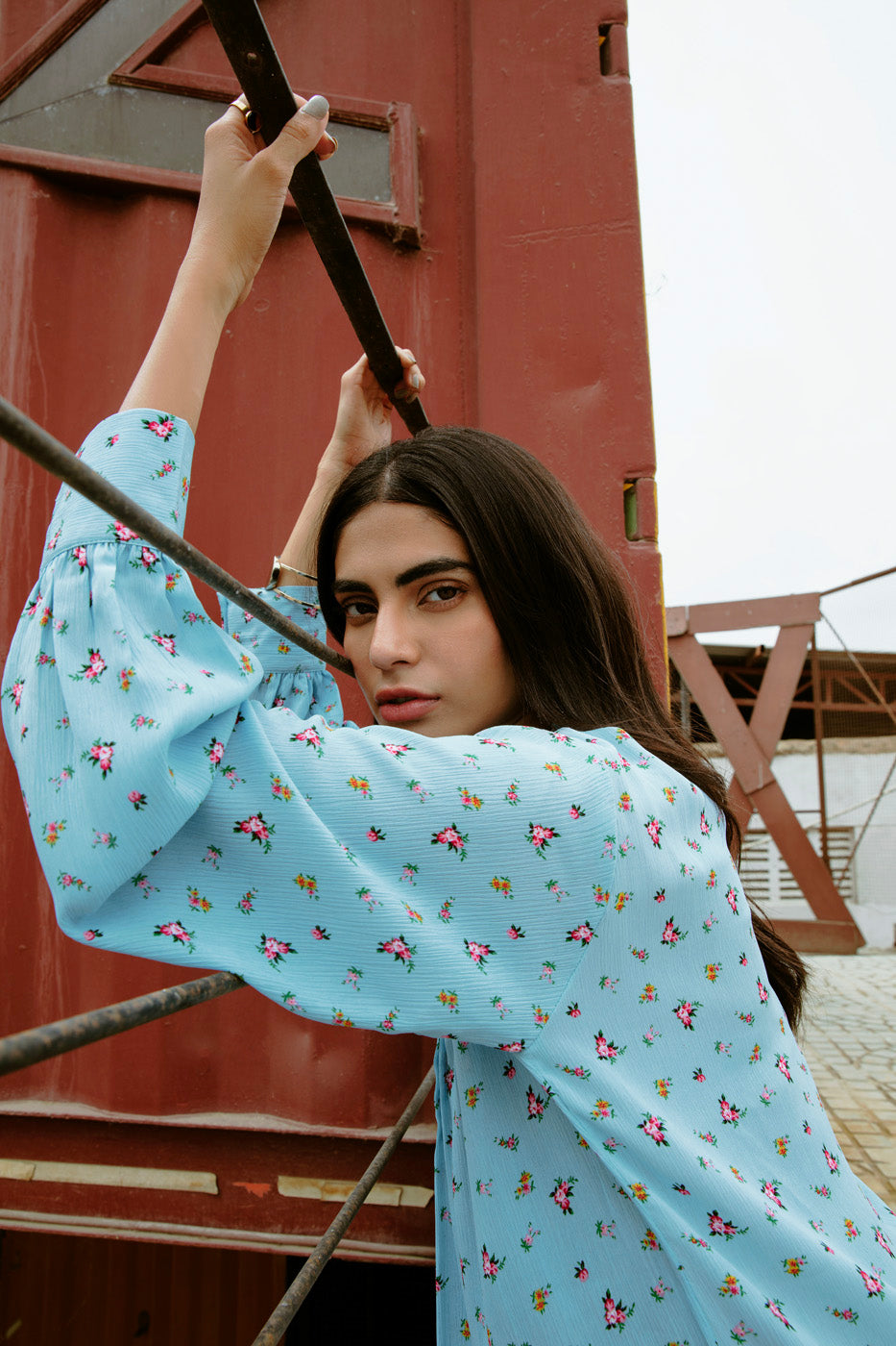 Printed Chiffon Shirt