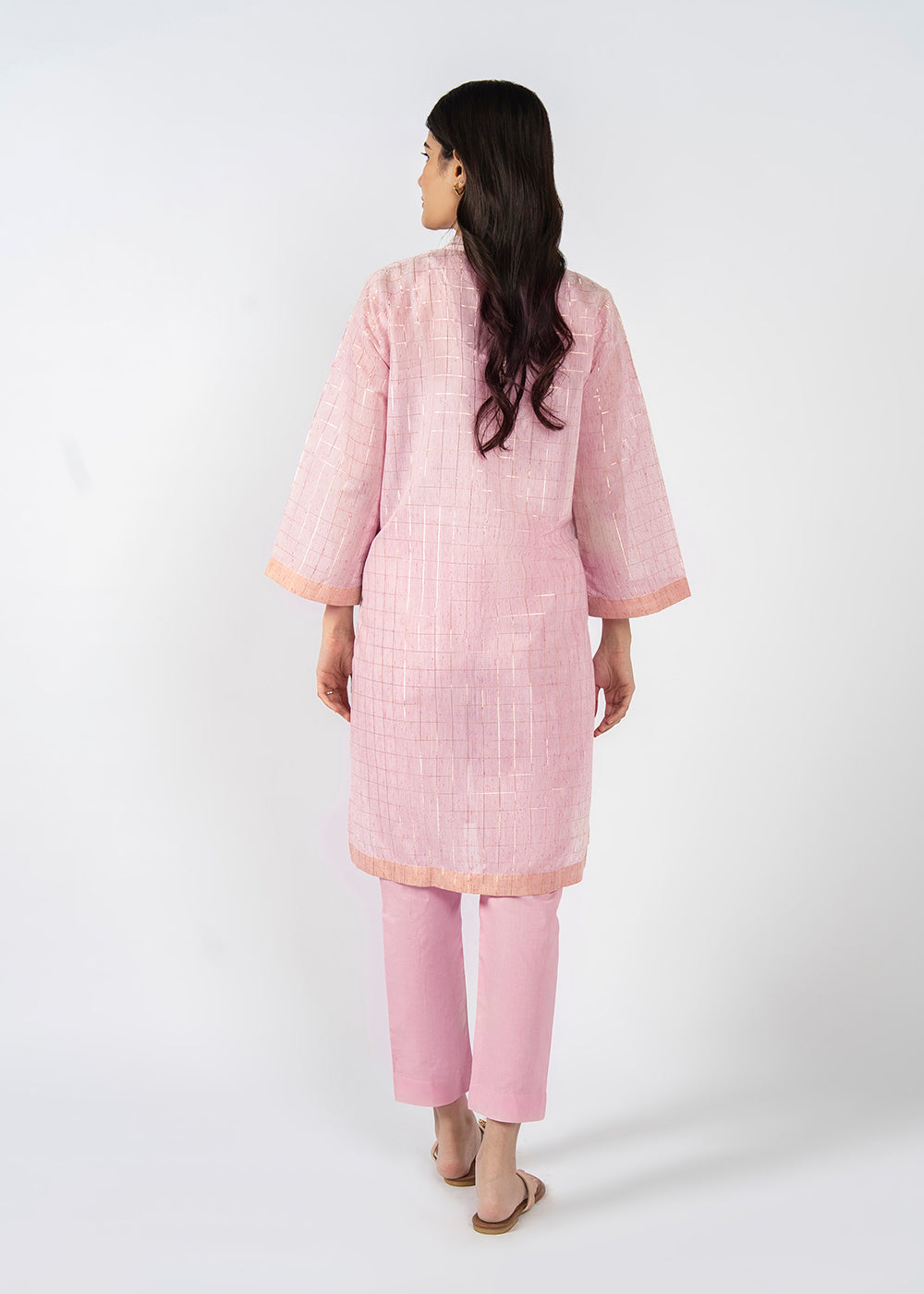 Dyed Embroidered Lurex Shirt