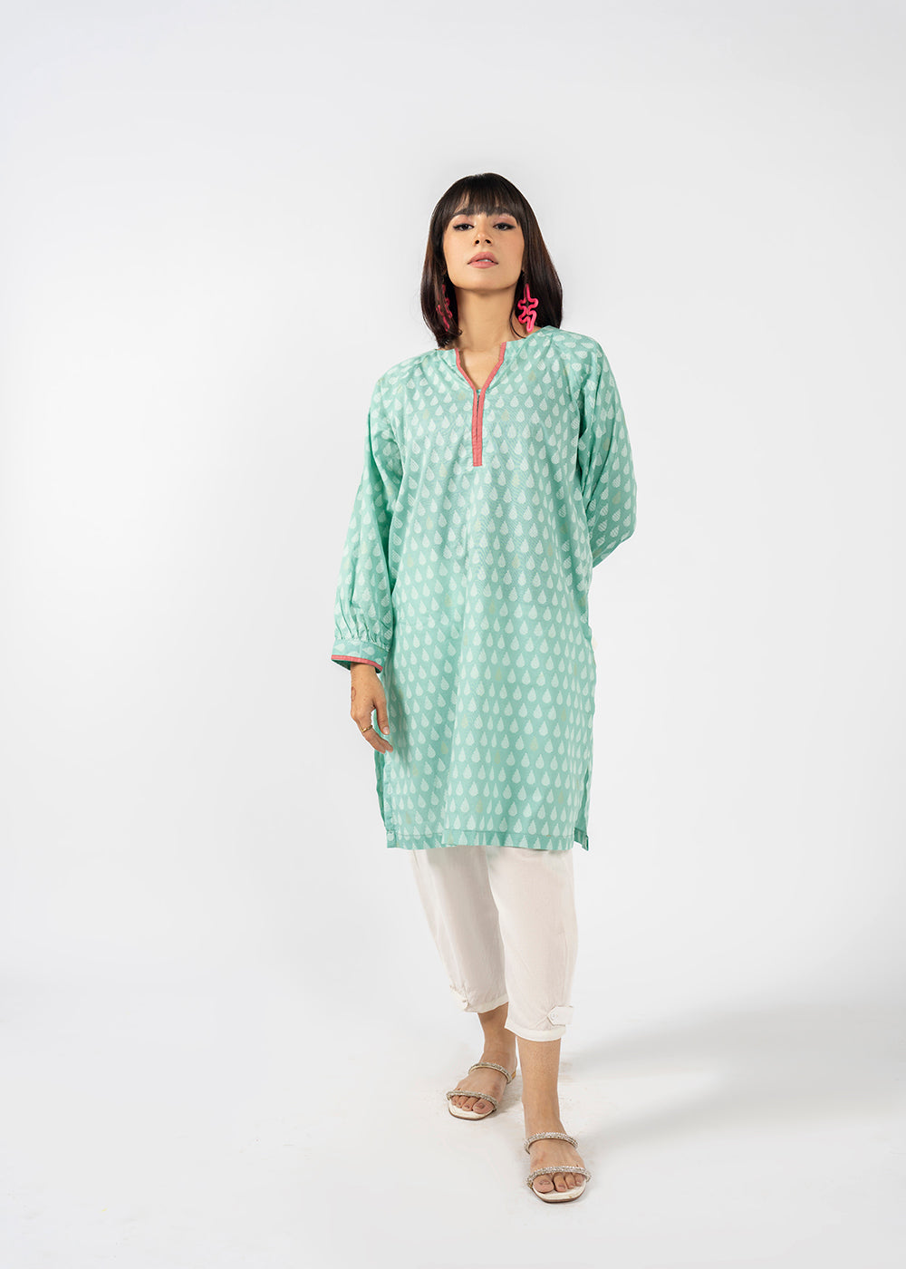2 PC Printed Cambric Outfit