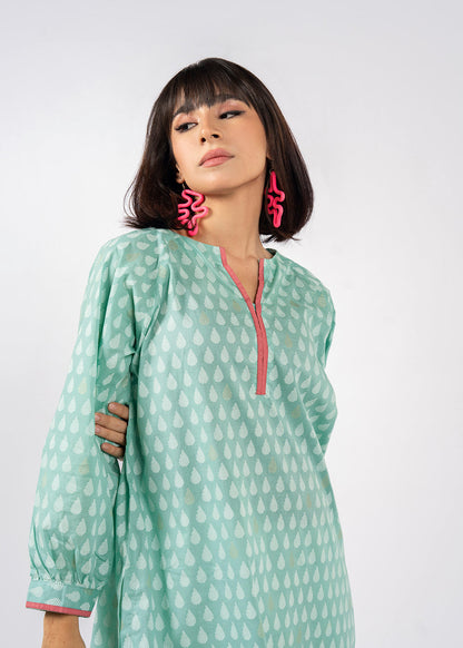 2 PC Printed Cambric Outfit