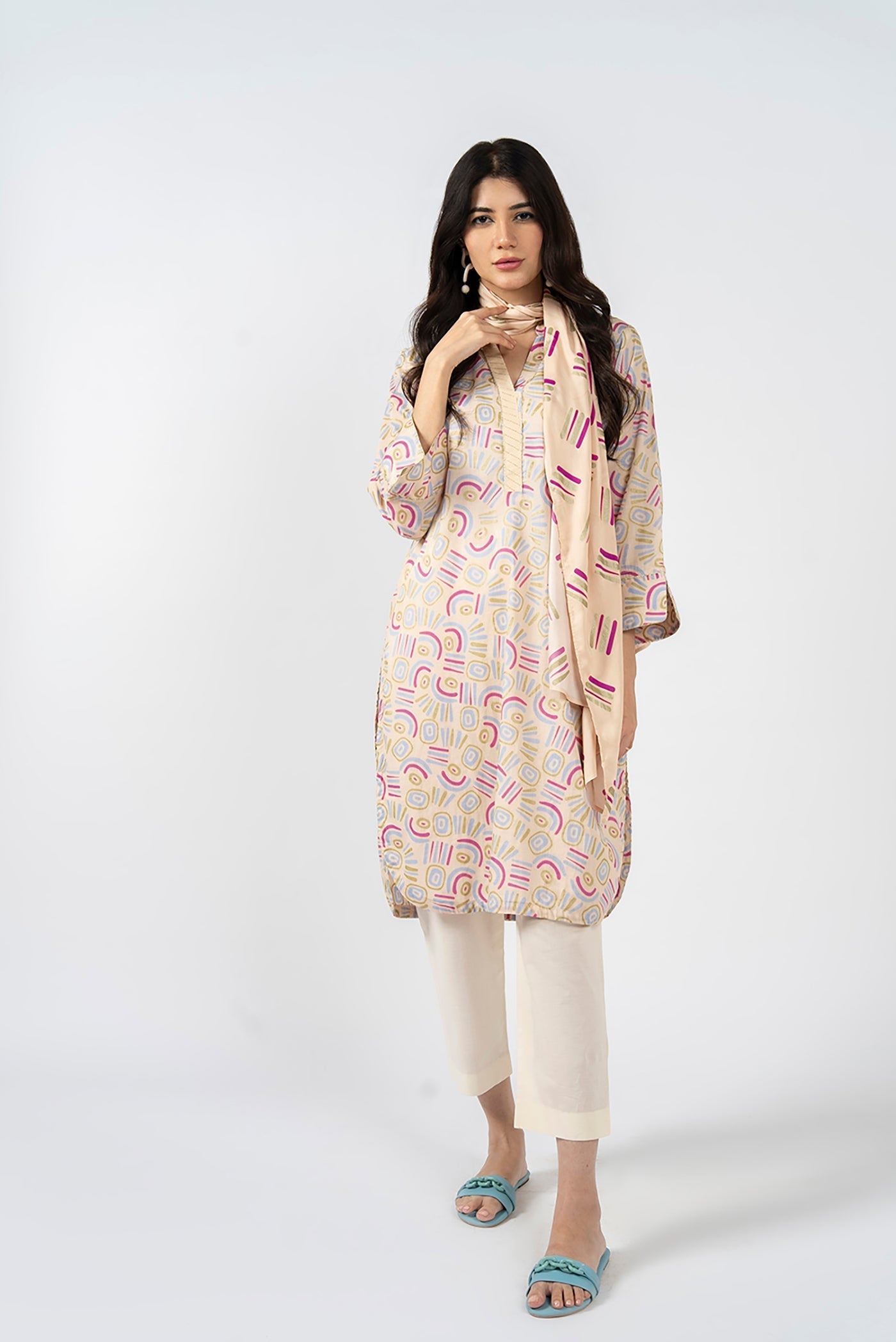 2 PC Printed Lawn Outfit