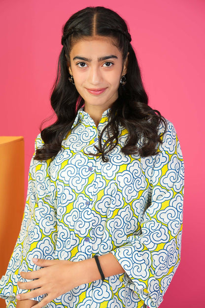 2 Pc Printed Cambric Outfit