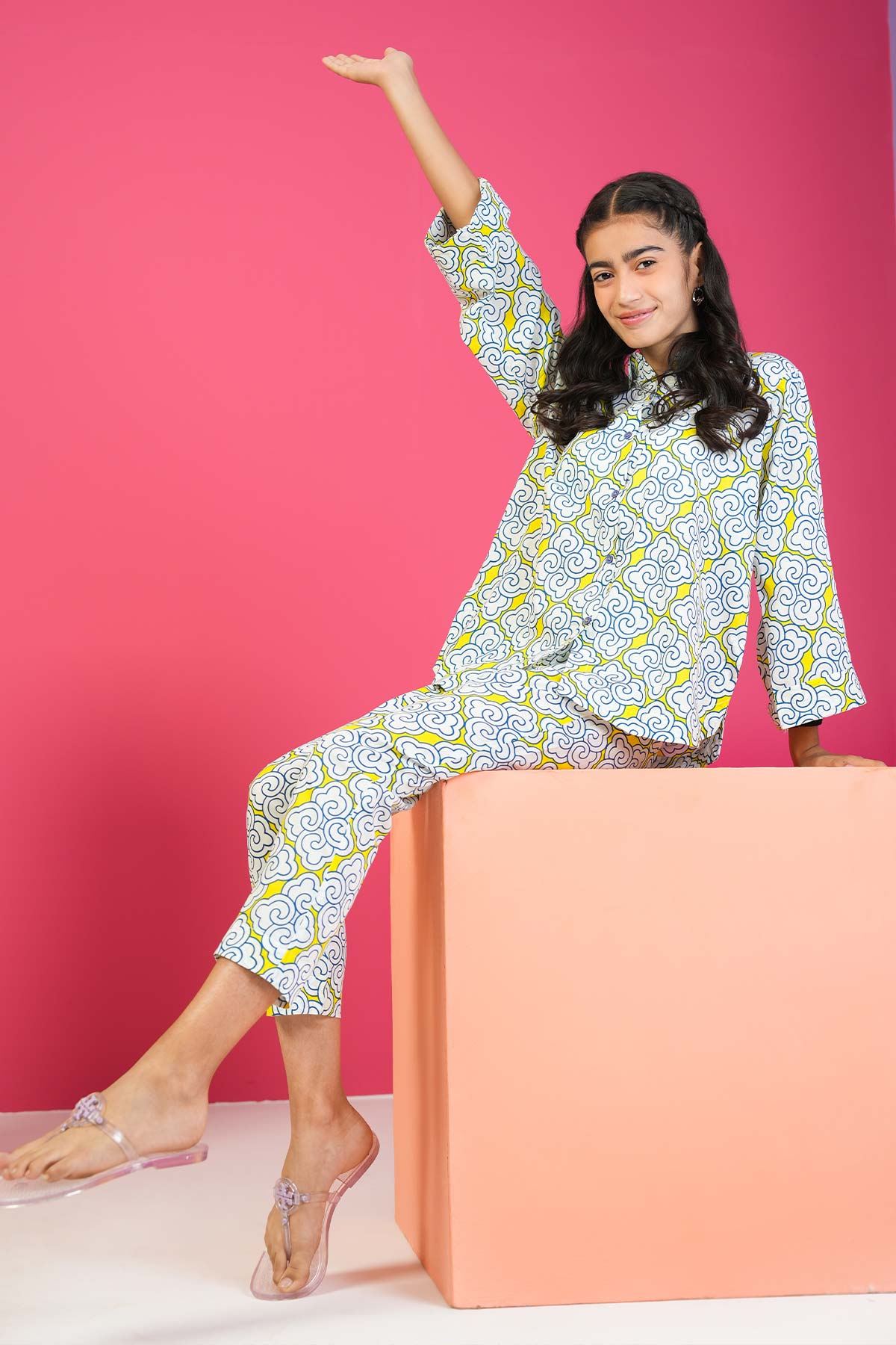 2 Pc Printed Cambric Outfit