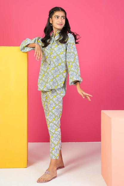 2 Pc Printed Cambric Outfit