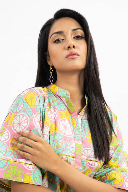 Printed Cambric Shirt