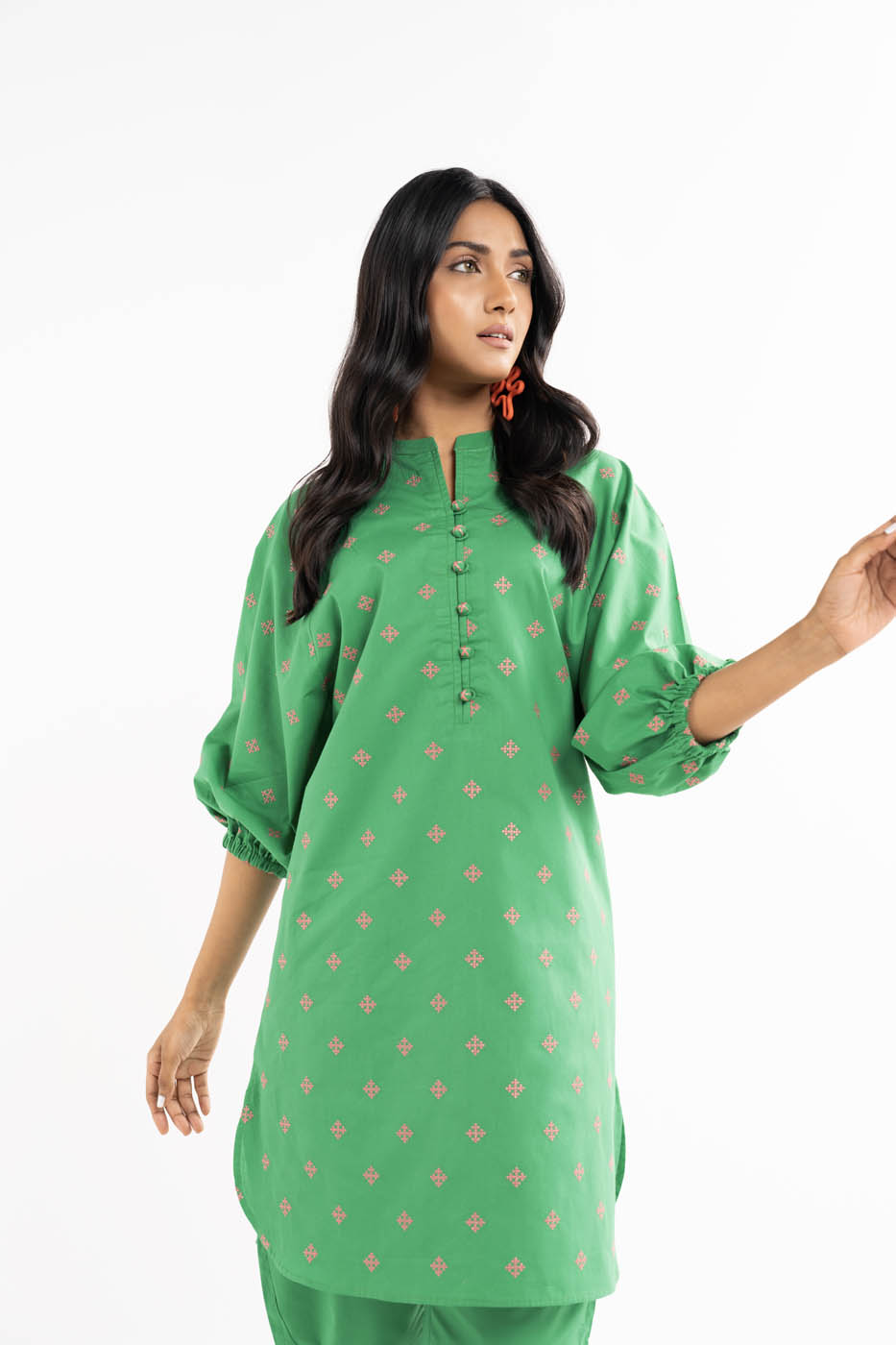 2 PC Embroidered Cambric Outfit