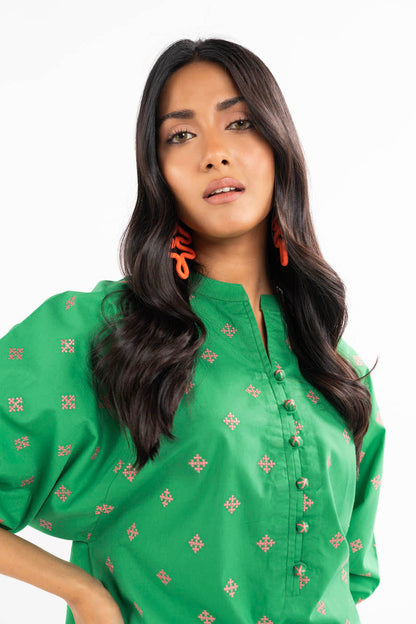 2 PC Embroidered Cambric Outfit