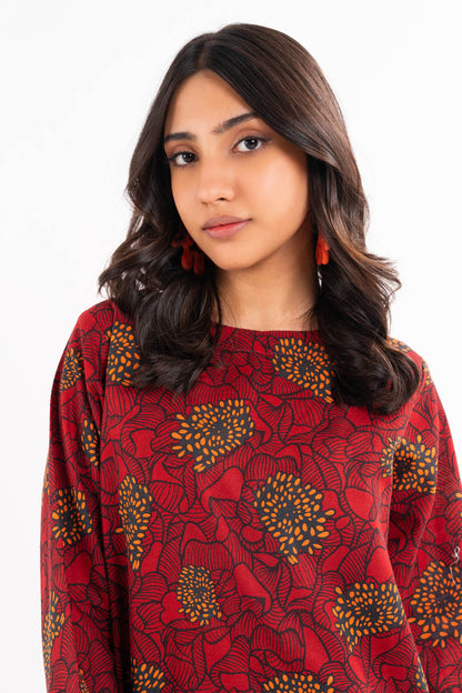 Printed Khaddar Shirt