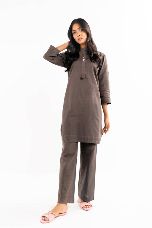 2 PC Dyed Khaddar Outfit