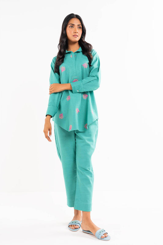 2 PC Embroidered Khaddar Outfit
