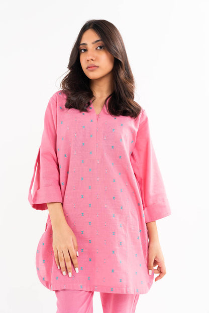 2 PC Embroidered Khaddar Outfit