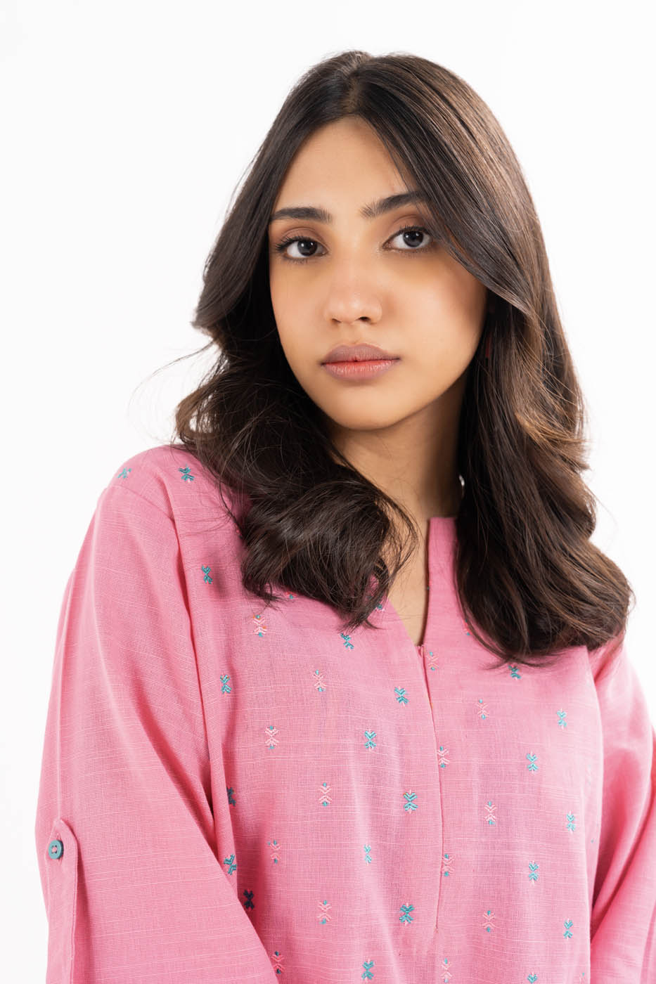 2 PC Embroidered Khaddar Outfit