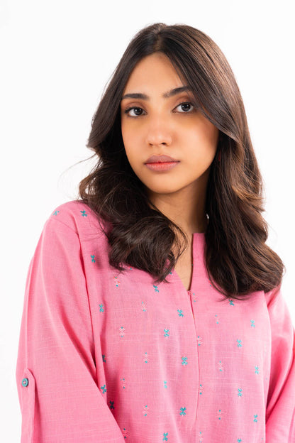 2 PC Embroidered Khaddar Outfit