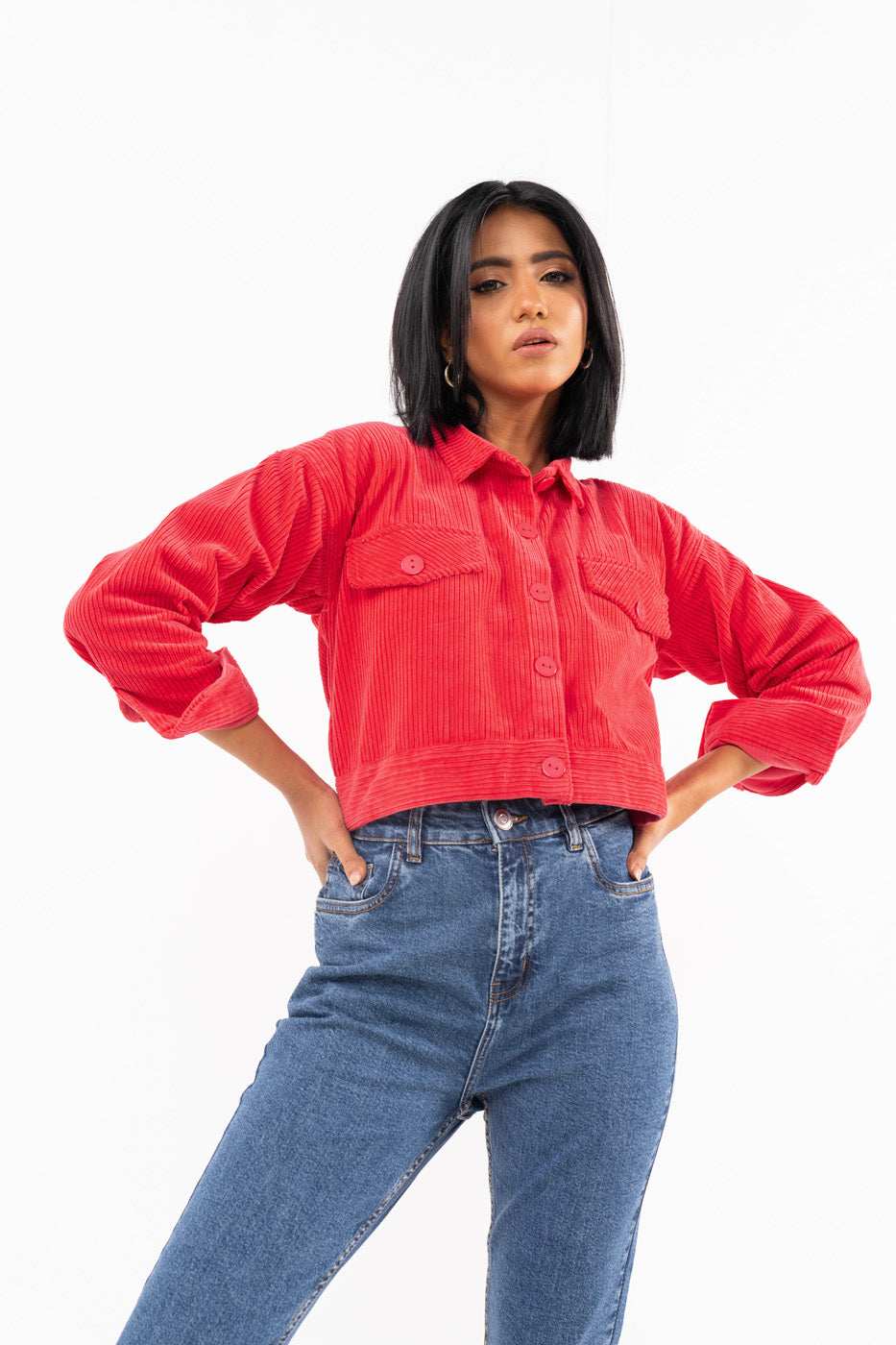 Dyed Corduroy Shirt