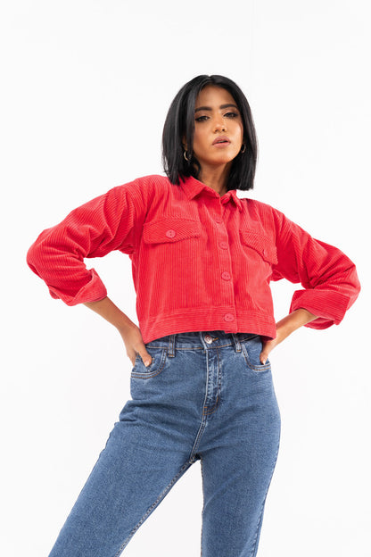 Dyed Corduroy Shirt