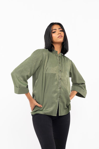 Dyed Chambray Shirt