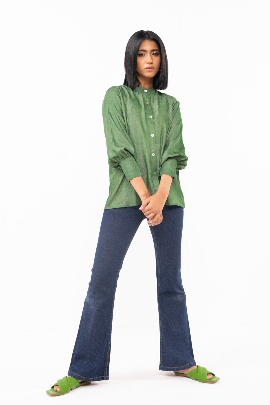 Dyed Velvet Shirt