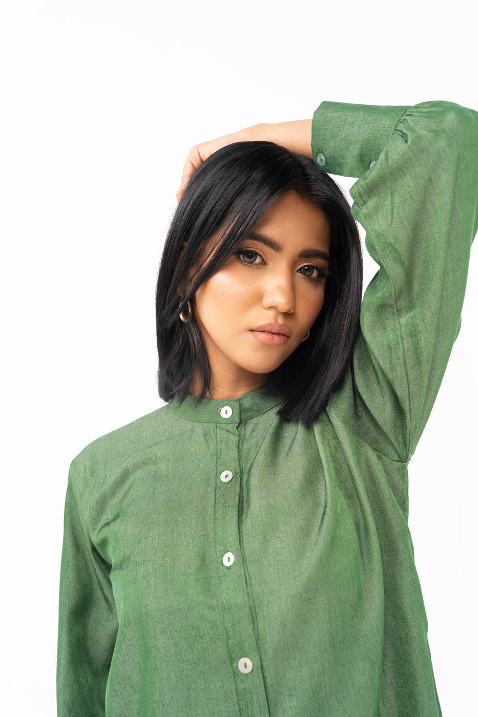 Dyed Velvet Shirt