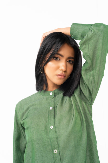 Dyed Velvet Shirt