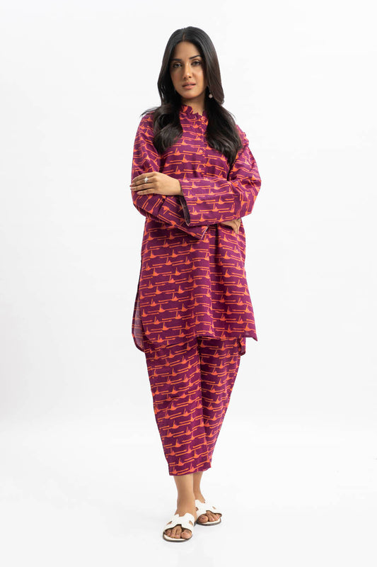 2 PC Printed Khaddar Outfit