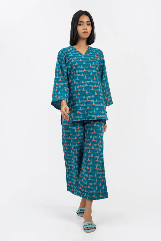 2 PC Printed Khaddar Outfit