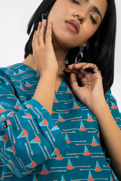2 PC Printed Khaddar Outfit