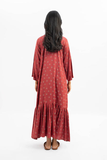 Printed Cotail Dress