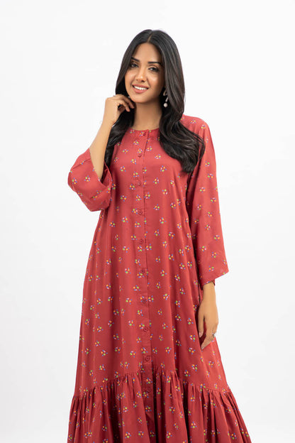 Printed Cotail Dress