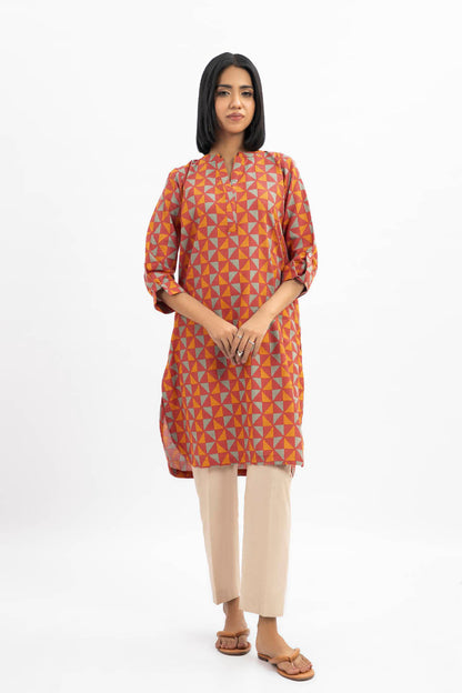 Printed Khaddar Shirt
