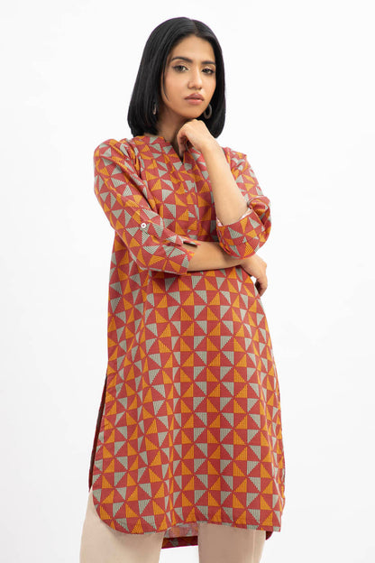 Printed Khaddar Shirt