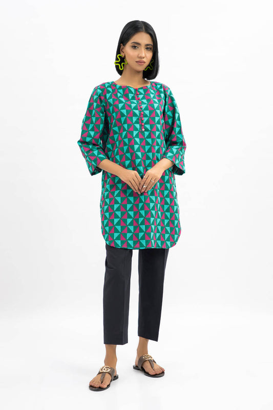 Printed Khaddar Shirt